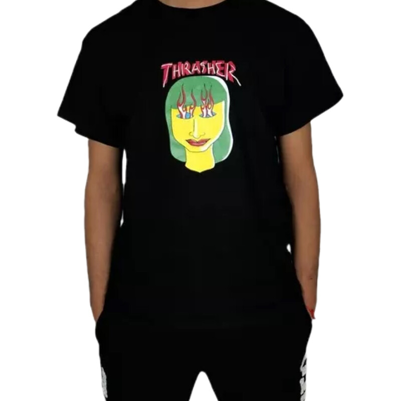 Remera Thrasher Men Talk Shit - Negro Remera Thrasher Men Talk Shit - Negro