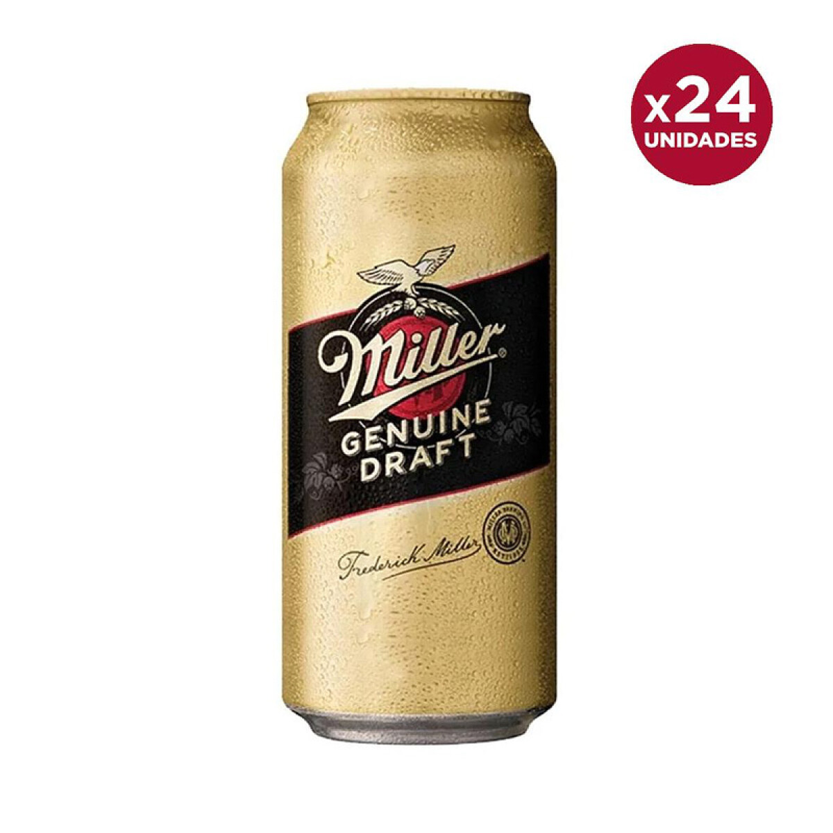 Cerveza Miller Lager Lata 24 unidades - 473 ml 