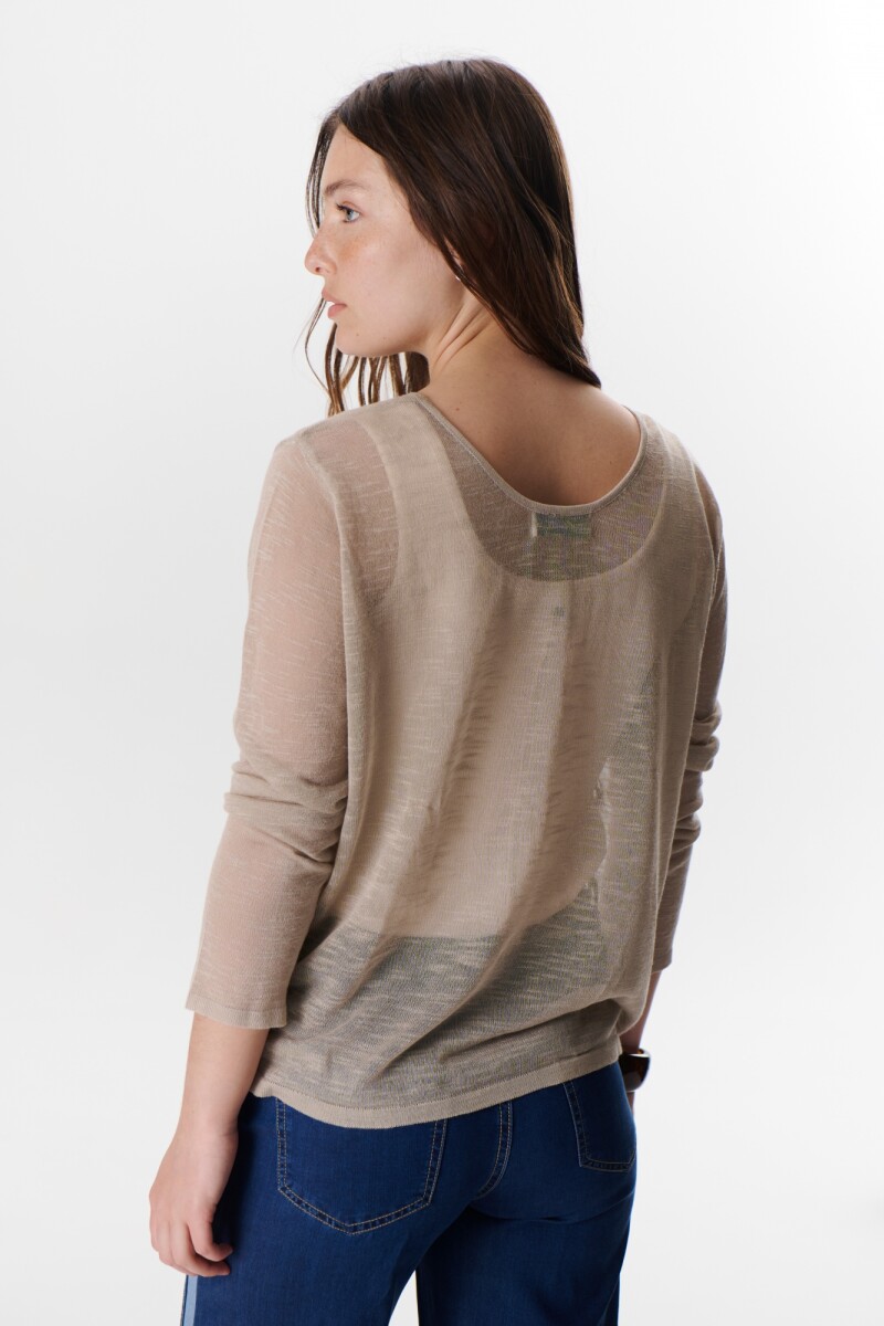 SWEATER LINO BEIGE