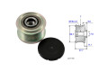 Polea Alternador Marcha Libre Ford Ranger 4X2/Ranger 4X4 Mazda Bt50 4X4/Bt50 Toyota Hilux 04-25 Polea Alternador Marcha Libre Ford Ranger 4X2/Ranger 4X4 Mazda Bt50 4X4/Bt50 Toyota Hilux 04-25