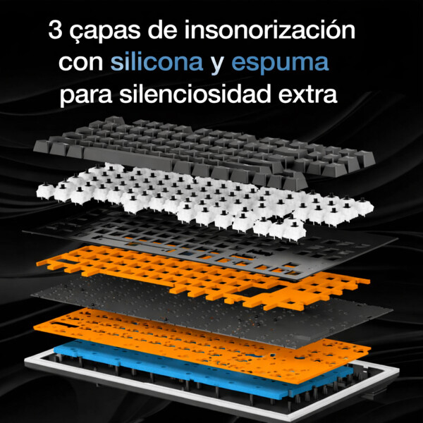 Teclado Mecánico Be Quiet Dark Mount Silent Linear Tec178 TECLADO BE QUIET! DARK MOUNT SILENT LINE