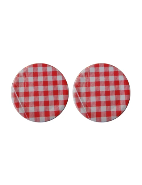 SET X2 TAPAS REP FRASCO CONSERVA CUADRILL. D6.8 CM SET X2 TAPAS REP FRASCO CONSERVA CUADRILL. D6.8 CM
