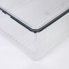 ORGANIZADOR RECT ACRIL TRANSP C/TAPA Unica