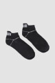Ciclista deportiva elastico con estamapa reflectiva Negro