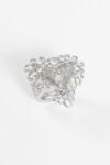 Anillo ajustable cora antique plateado