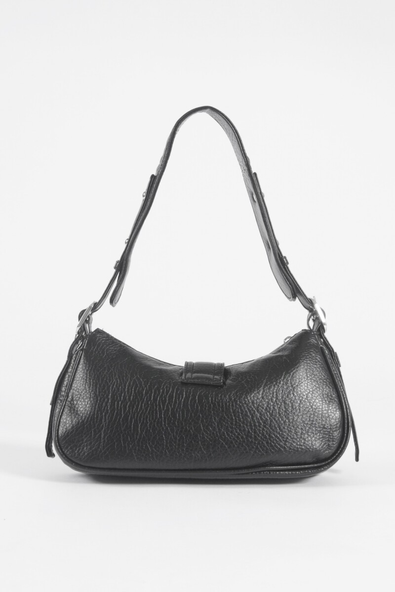 Cartera de hombro hebillas negro