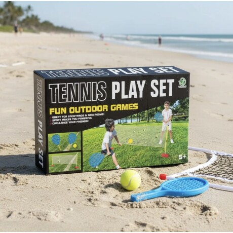 Set De Tenis Ns49 Red Con Paletas Y Pelotas 200 X 91Cm Ub 001