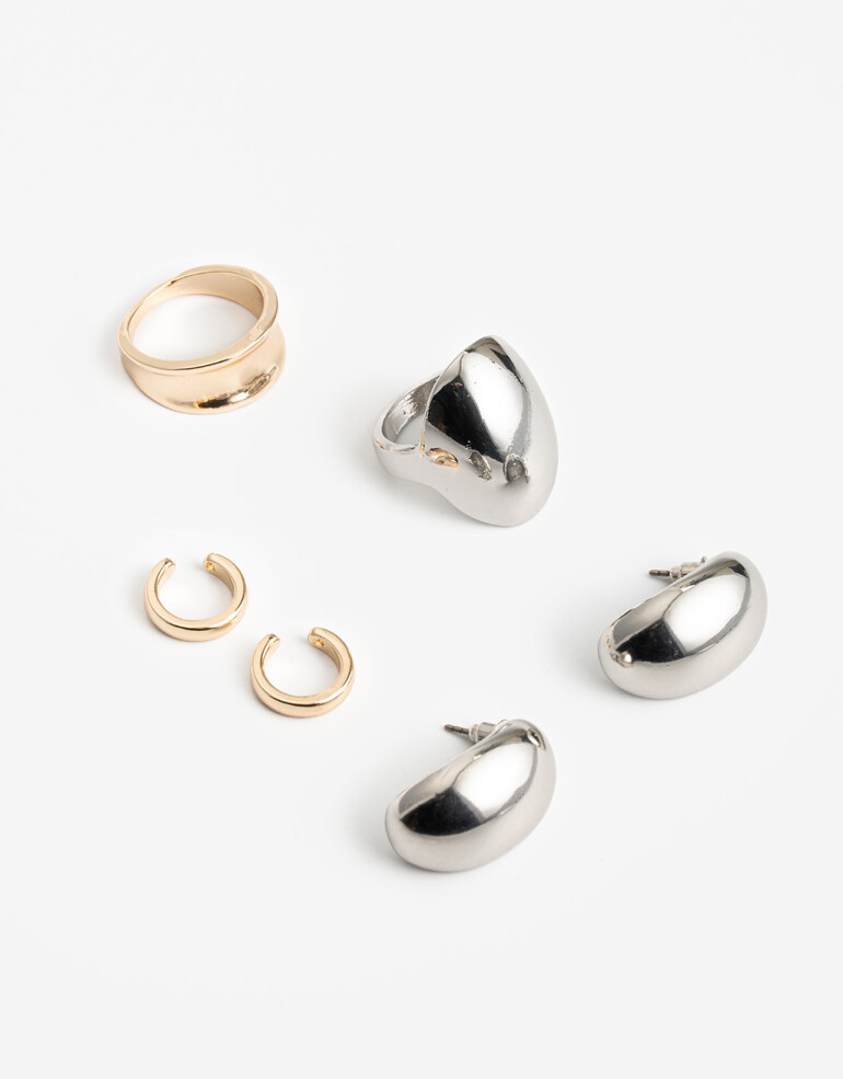 Bijouterie Set Metal Bijou Set Metal - Dorado