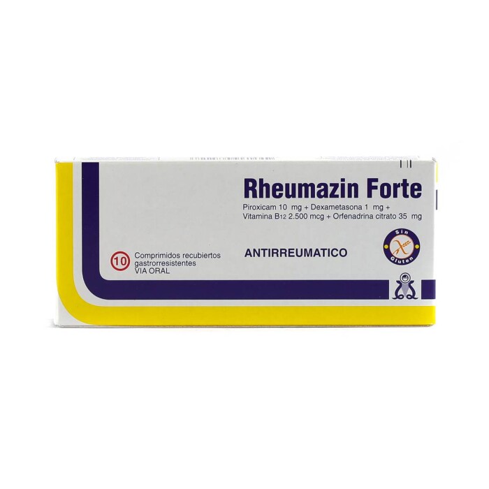 RHEUMAZIN FTE. CJ X 10 COMPRIMIDOS única