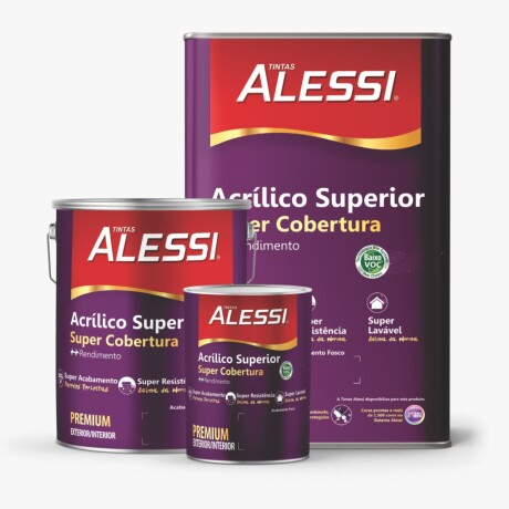 Látex Acrílico Super Cobertura Blanco Mate 18L Alessi Látex Acrílico Super Cobertura Blanco Mate 18L Alessi