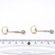 Caravanas Antiguas En Oro 18K, Platino, Brillantes Y Diamantes Caravanas Antiguas En Oro 18K, Platino, Brillantes Y Diamantes