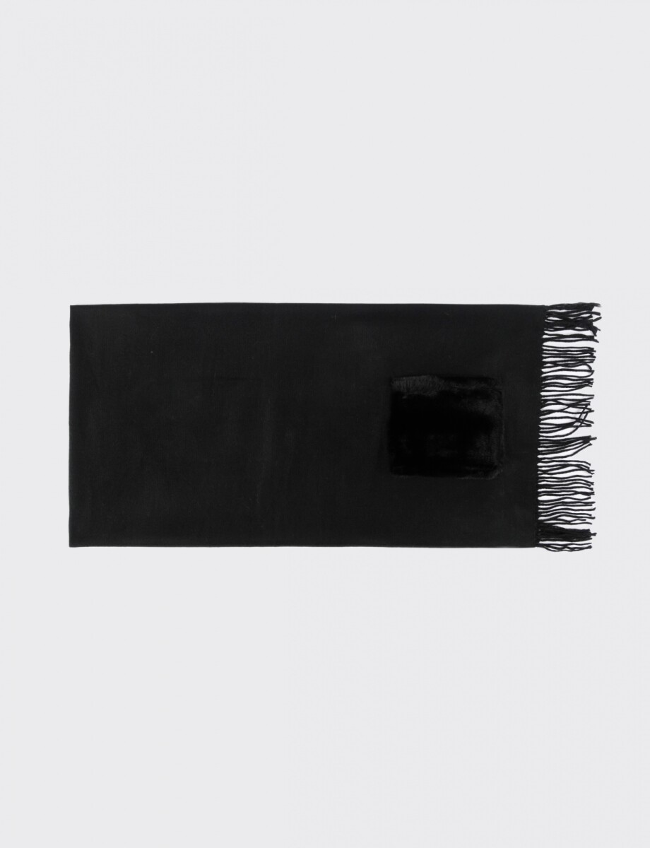 Bufanda con bolsillos - negro 