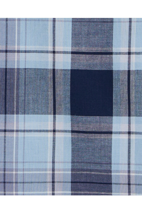 Camisa de algodón, diseño a cuadros Camisa de algodón, diseño a cuadros