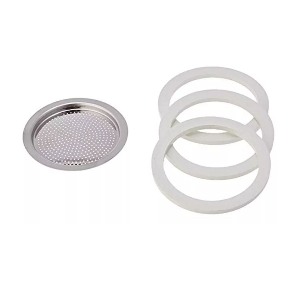 Set Filtro y 3 Juntas Cafetera Italiana 6 Tazas 