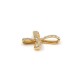 Cruz de oro 18K amarillo y brillantes 20 x 16 mm. Cruz de oro 18K amarillo y brillantes 20 x 16 mm.
