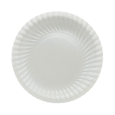 Plato Chico Cotillón Pack x8 Blanco U