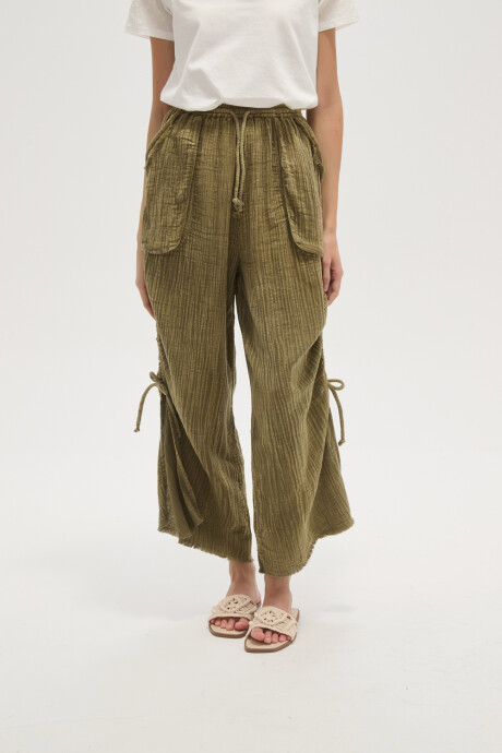 Pantalon Kusa Verde Oliva