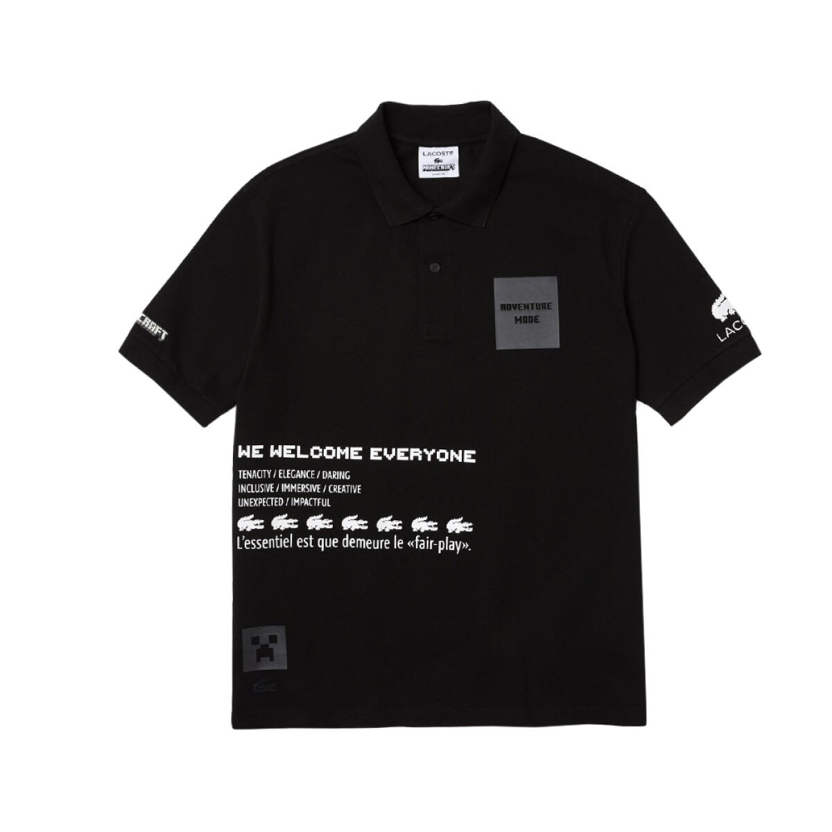 Remera Lacoste x Minecraft - Black 