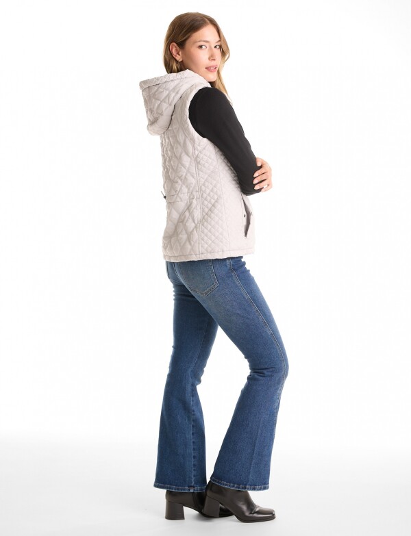 Chaleco Abrigo Capitoneado GRIS