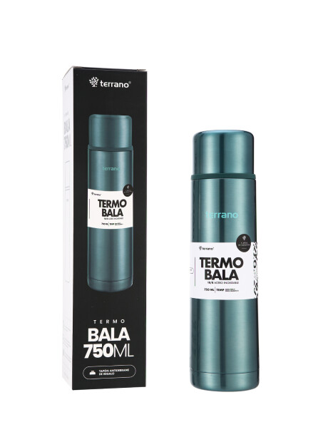 Termo Bala 750ML Metalizado Verde