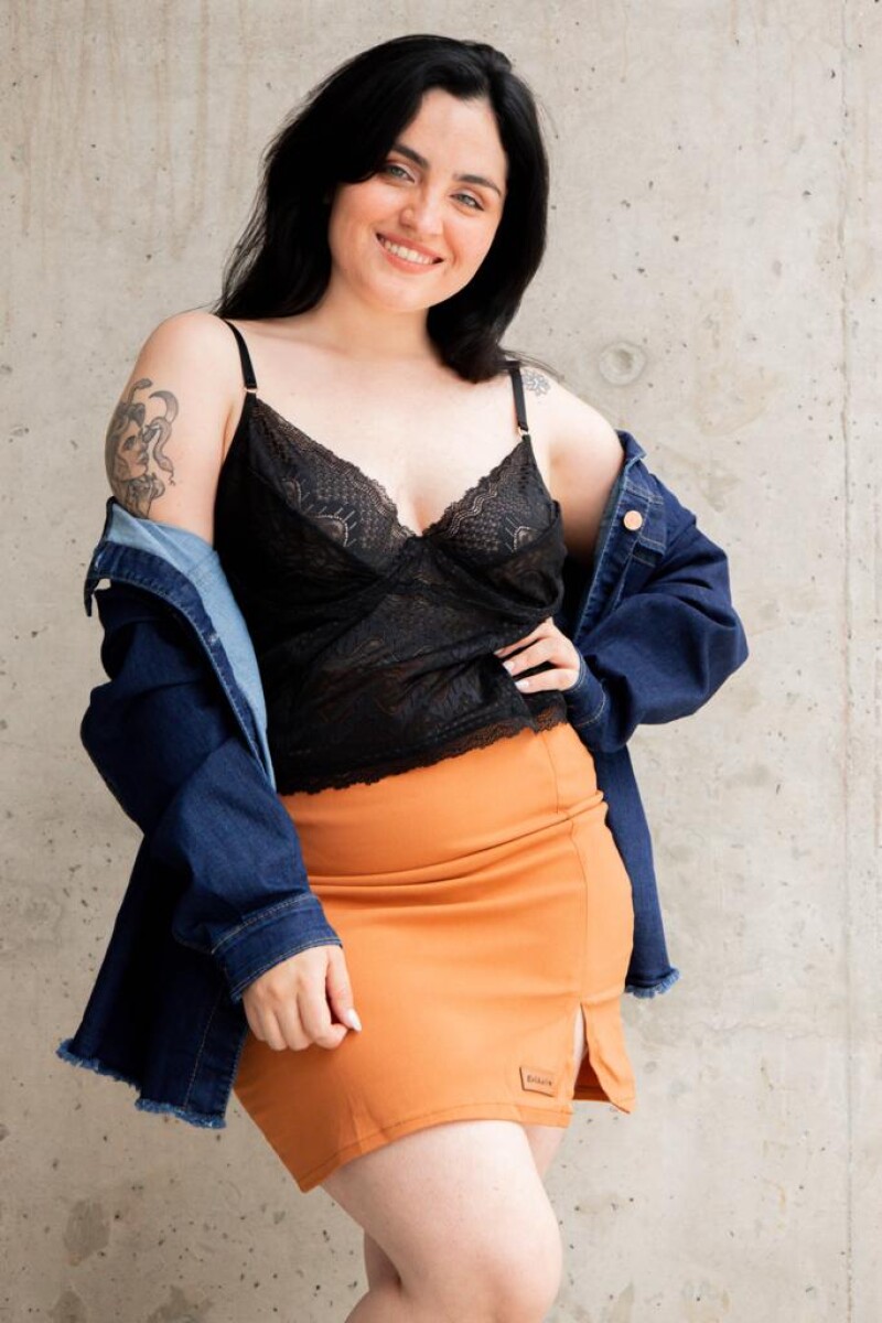 Pollera Perla - Terracota 