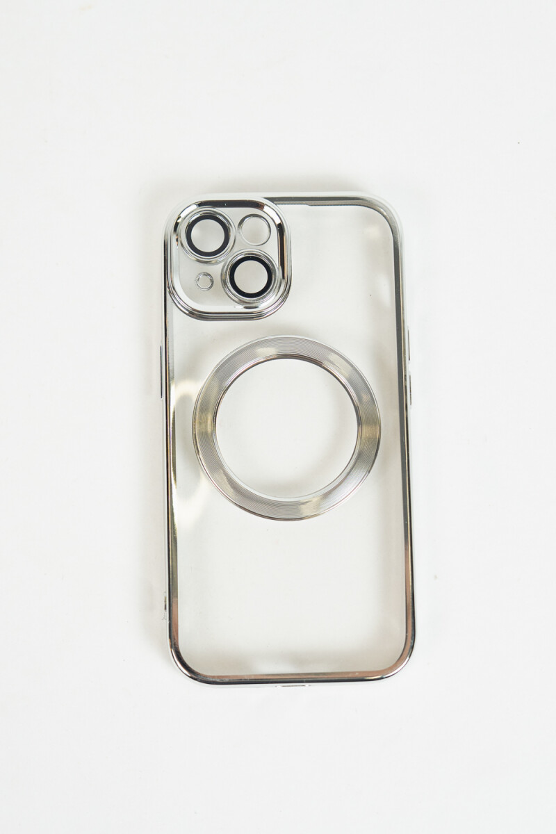 Phone Case Magnetic Iphone 15 - Plateado 