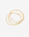 Pulseras Elásticas Sets Strass Set De Pulseras Con Strass - Dorado