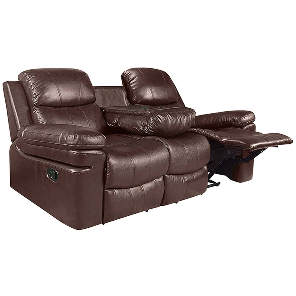 Sillón reclinable 3 cuerpos - Pu MR2138 Marrón