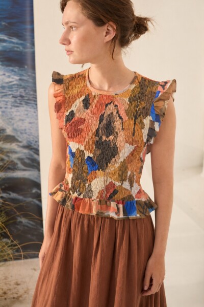 TOP BIOMA PRINT Sol