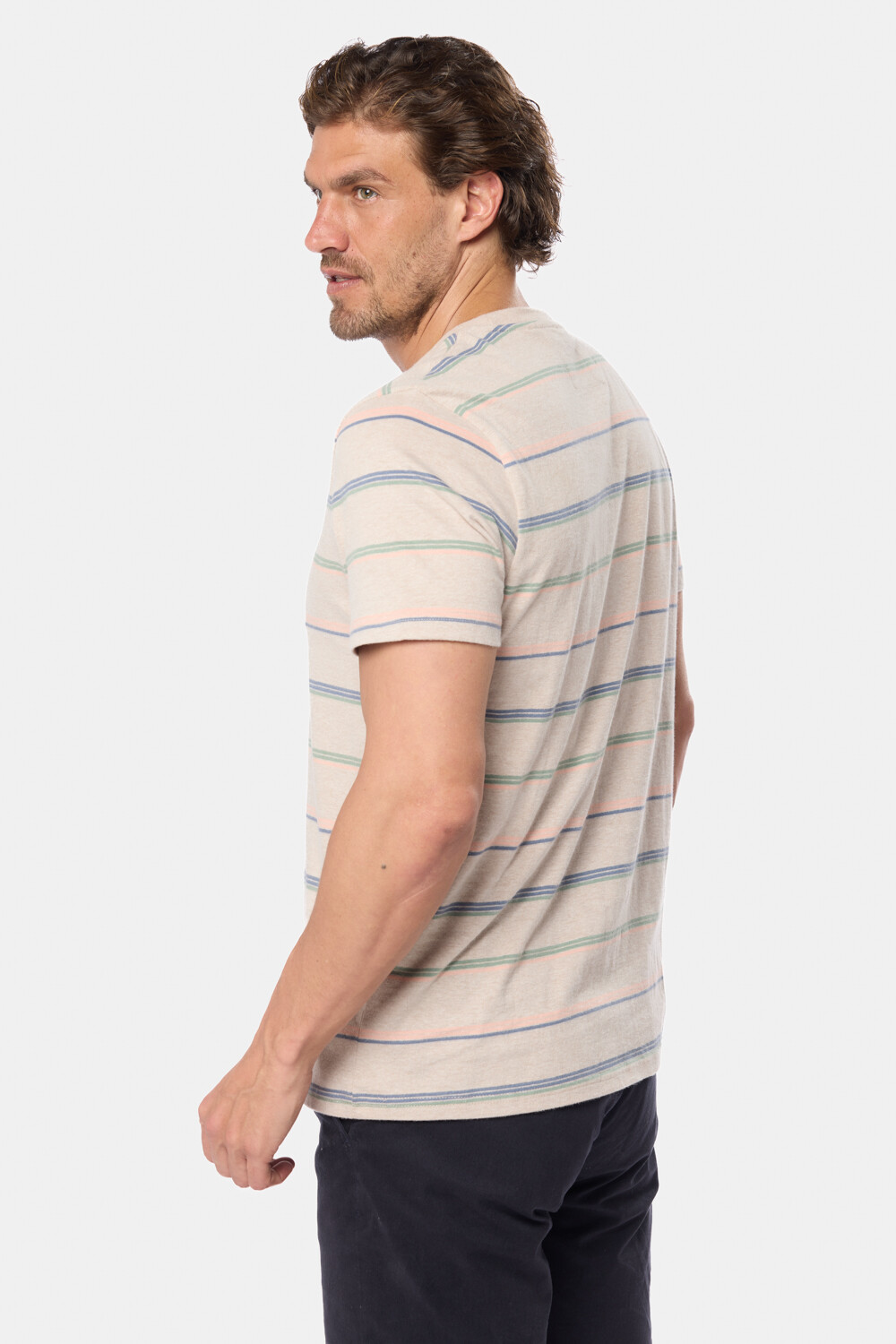 REMERA RAYADA Beige