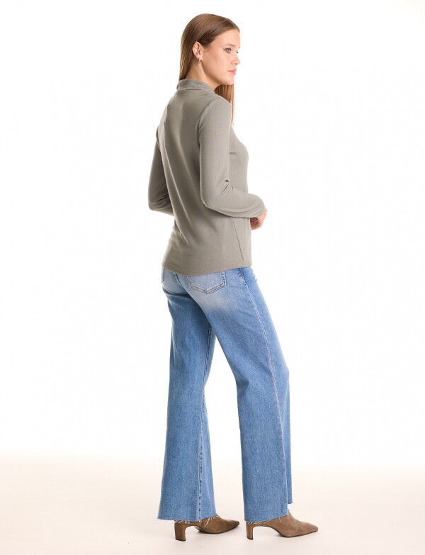 Polera Pespunte OLIVA