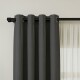 Barrote cortina doble de metal 2 m + 2 Soportes NEGRO