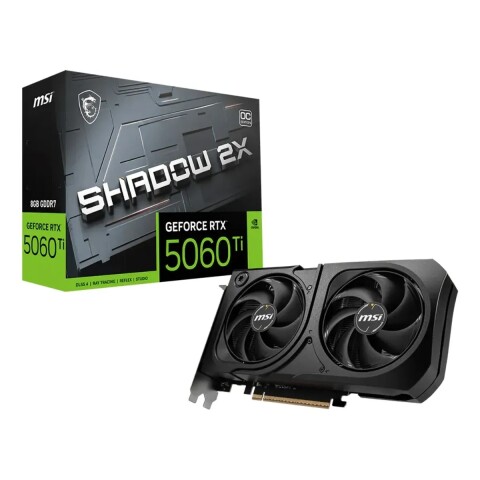 Msi Rtx 5060 Ti 8g Shadow 2x Oc Plus TARJETA VIDEO MSI RTX 5060TI SHADOW 2X O