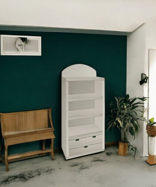 Biblioteca carton 70x35x142,5 cm. BLANCO