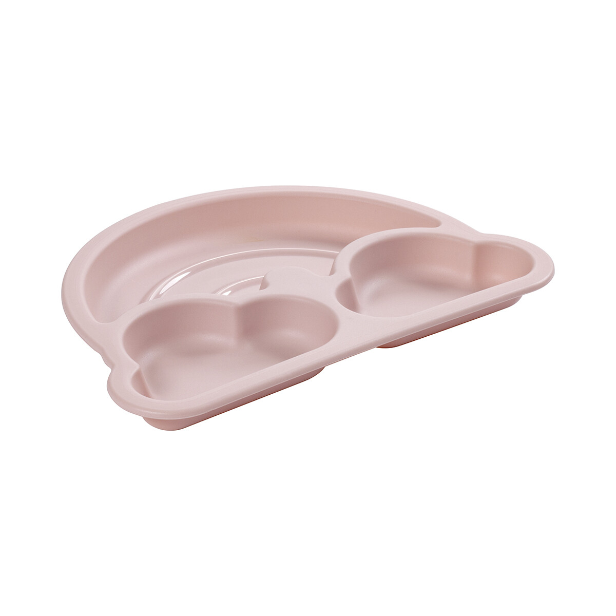 Plato Plástico con Forma 3D para Bebé 268 ml - ARCOIRIS ROSA 