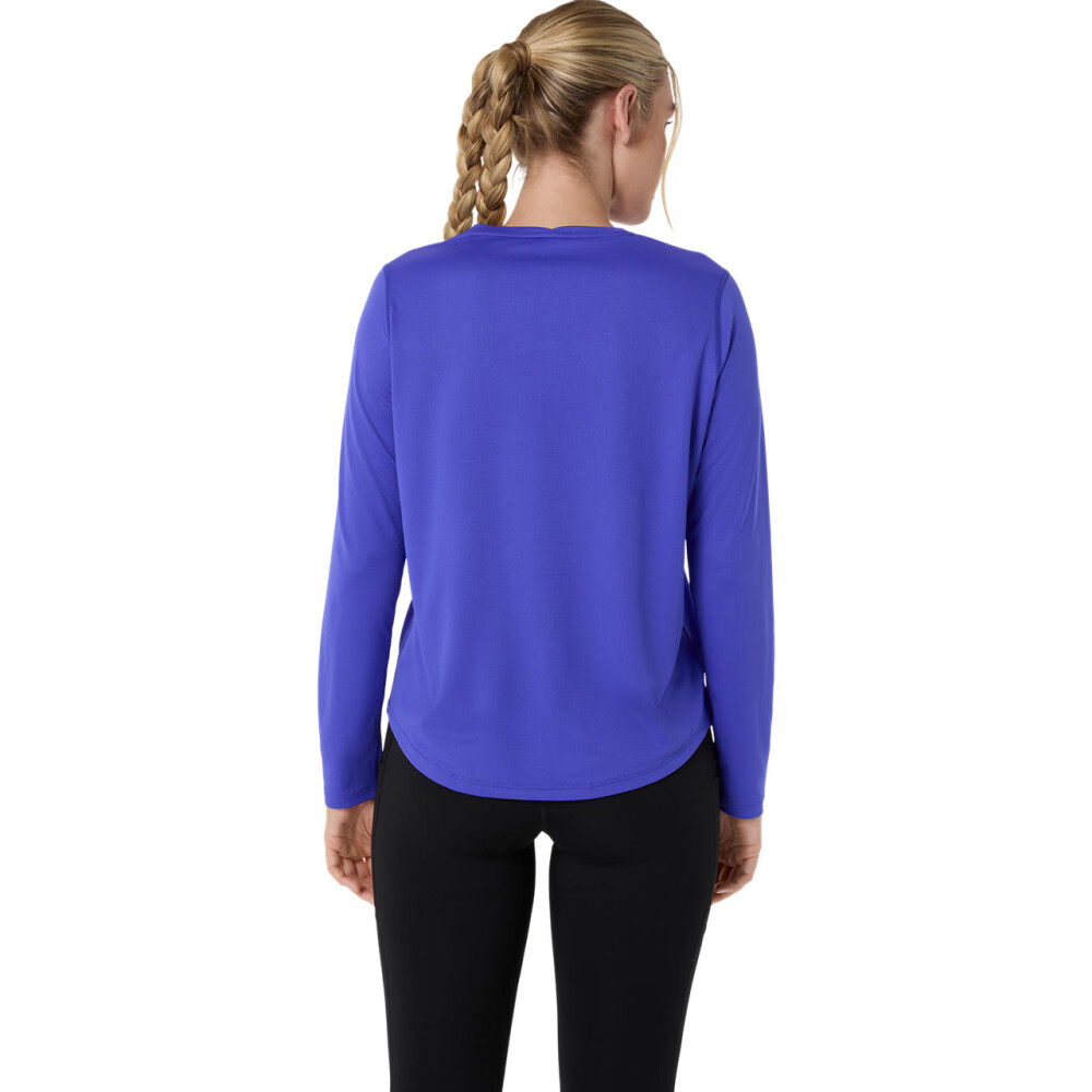 Polo Running Asics Silver LS Top Mujer Cobalt Burst