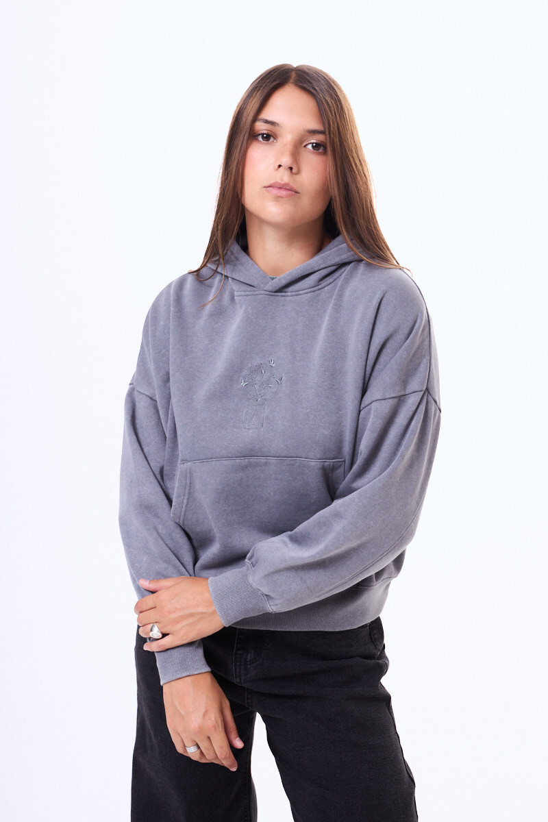 Buzo dama felpa Bahia Gris