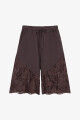 BERMUDA ENCAJE Marron