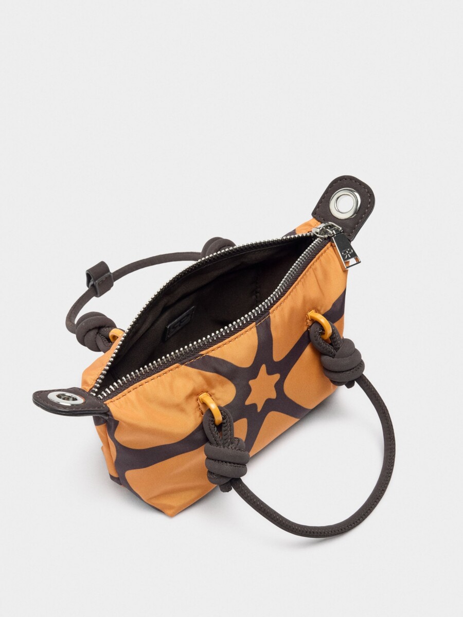 Bolso Tote De Textura Suave Xs negro