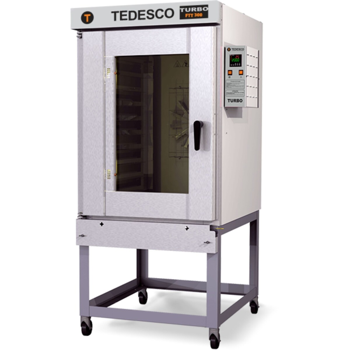 Horno turbo a gas 10 bandejas de 58 × 68 cm | Tedesco FTT-300G 