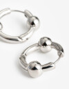 Aros Argollas Metal Aros Argollas Metal - Plateado Rodio