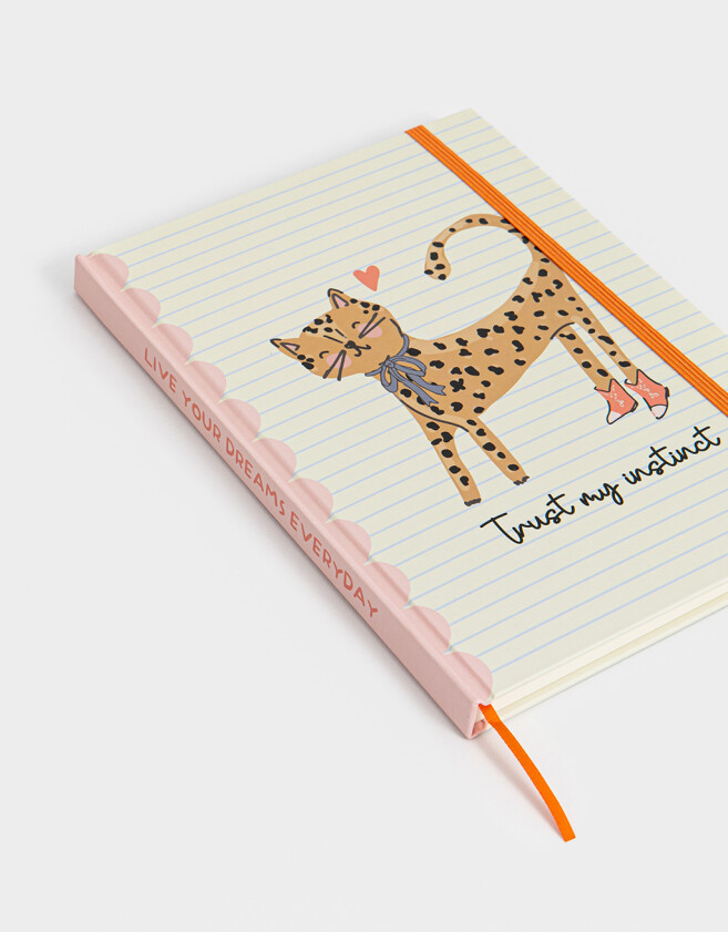 Anotadores Cuadernos y Memos Animalito Cuaderno A5 "trust My Instinct" - Combinacion Multicolor
