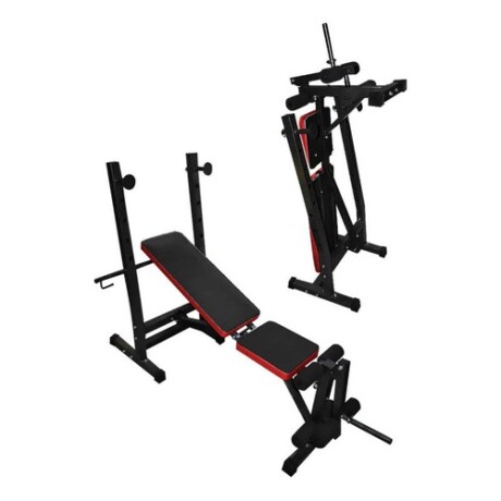 Combo Banco Multifunción ZGS-261 + Barra Recta Mancuernas y 45Kg en Discos de Pesas Combo Banco Multifunción ZGS-261 + Barra Recta Mancuernas y 45Kg en Discos de Pesas
