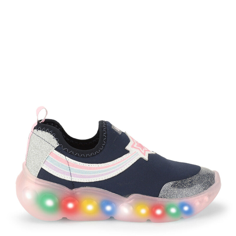 Championes de Niña Bibi Roller Celebretion C/Luces Azul - Rosado