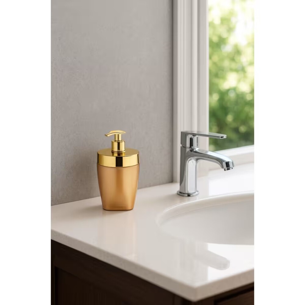 DISPENSADOR DE JABON DE MESA DORADO Dispensador De Jabon De Mesa Dorado