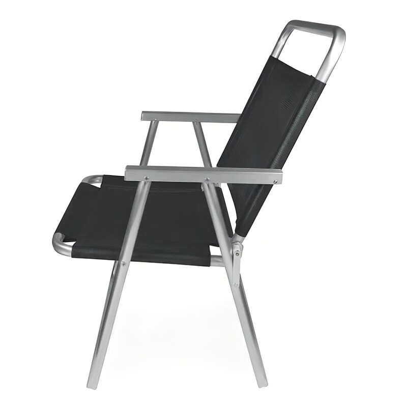 Silla Alta Aluminio Playa Extra Reforzada Hasta 140 Kg. Mor Color Negro Silla Alta Aluminio Playa Extra Reforzada Hasta 140 Kg. Mor Color Negro