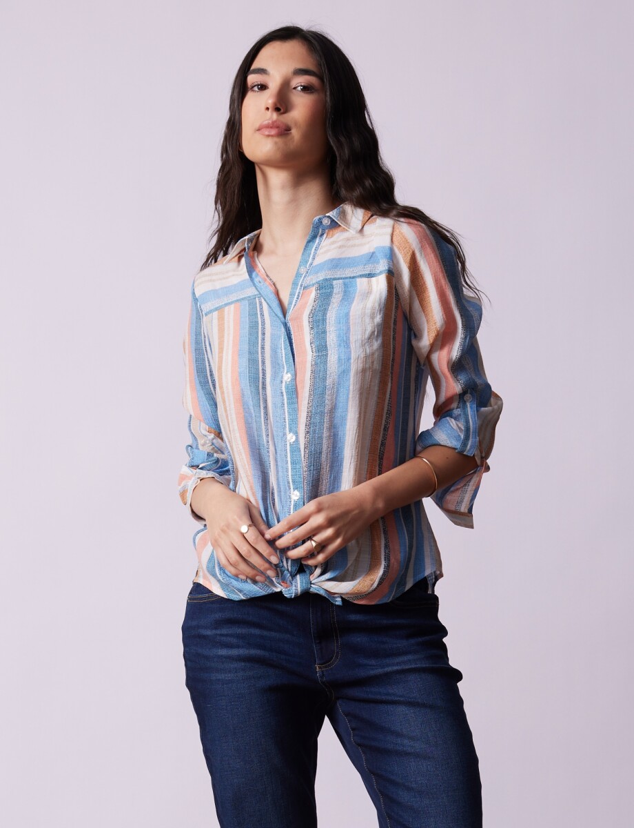 Blusa Nudo Printed - Crudo/multi 