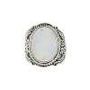 Anillo Oval-Plata 925-Piedra Luna-AN3082 conpiedra