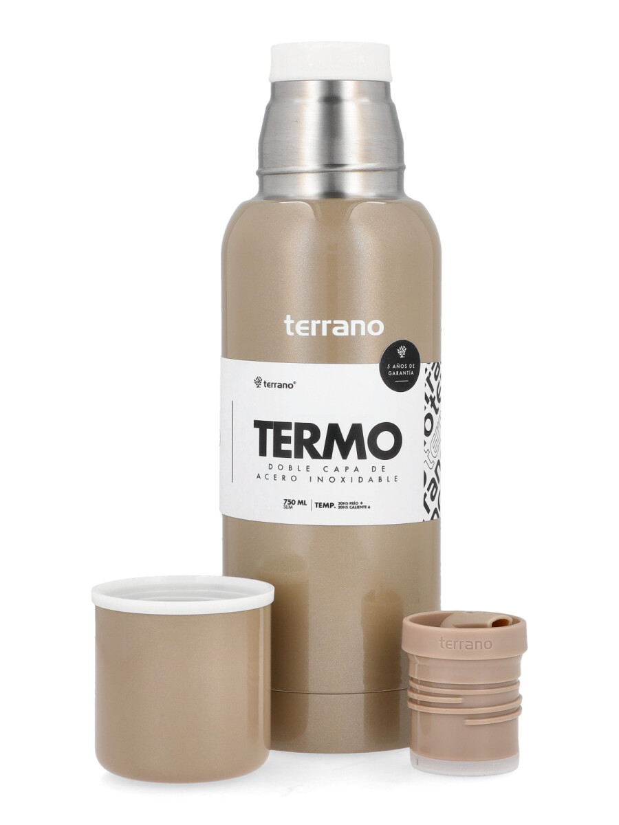 Termo Premium Slim 750ML. - Plata 