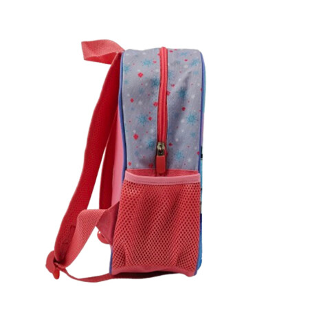 Mochila Infantil 3D Frozen Tafeta Chica 30 cm ROSA